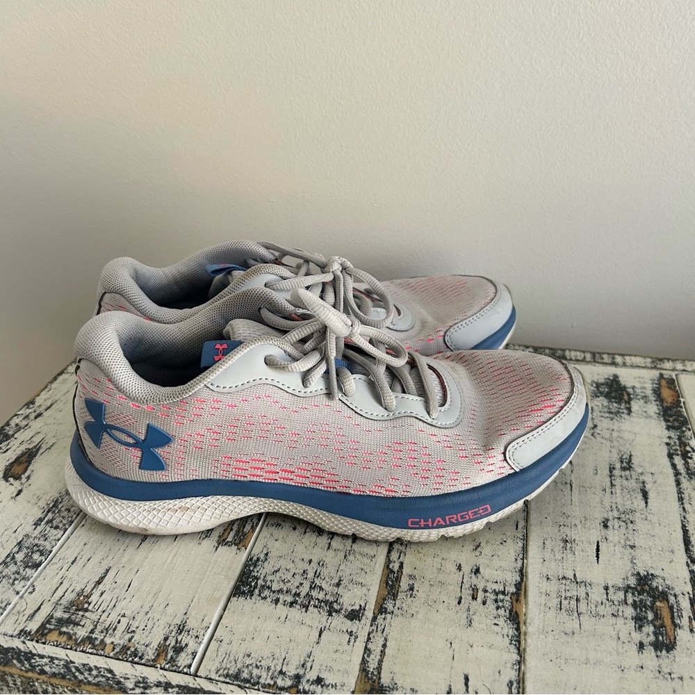 Under Armour Gray and Pink Sneakers